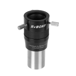 Svbony SV216 1.25" 2X/3X 4-Element Barlow Lens for Imaging Visual Applications Astronomy Telescope Accessory