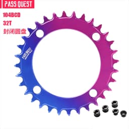 Colorful Closed Disc 104 BCD Round Mountain Bikes ChainWheel Chainrings Crankset 34T 36T 38T 40T 42T 44T 46T 48T