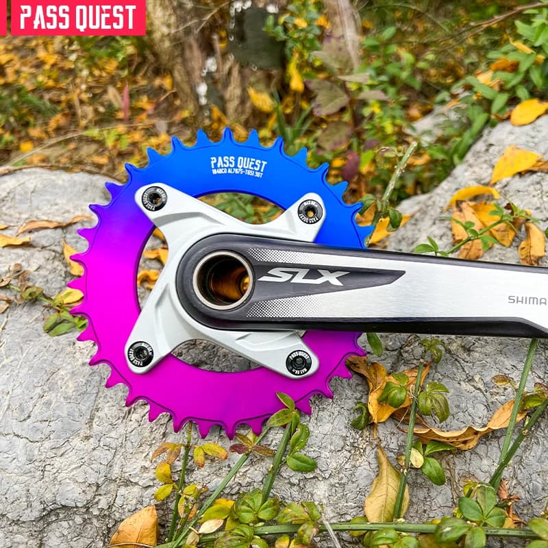 Colorful Closed Disc 104 BCD Round Mountain Bikes ChainWheel Chainrings Crankset 34T 36T 38T 40T 42T 44T 46T 48T