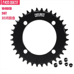 Colorful Closed Disc 104 BCD Round Mountain Bikes ChainWheel Chainrings Crankset 34T 36T 38T 40T 42T 44T 46T 48T