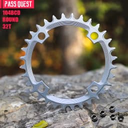 Colorful Closed Disc 104 BCD Round Mountain Bikes ChainWheel Chainrings Crankset 34T 36T 38T 40T 42T 44T 46T 48T