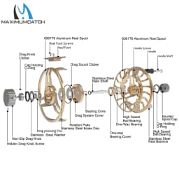 Maximumcatch AVID PRO 3-9wt Lightweight Hardened Fly Fishing Reel Physical CNC Machined 6061T6 Aluminum Robust Fly Reel