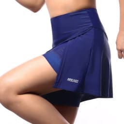 ARSUEXO Women Cycling Shorts 2-in-1 With 5D Silicone Cushion MTB Bike Shorts High Waist Bicycle Tights Breathable Sports Skirt