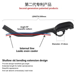 Carbon Triathlon Handles, Bike Triathlon Extender, TT Handlebar Aerobar, RXL SL, 31.8mm, 30°/40°/50°, TT Bar Carbon