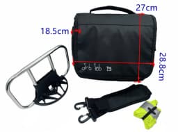 Folding Bike Front Bags Panniers Use For Brompton Bicycle Handbag Storage Bag Camera Bag With Waterproof cover Aluminum Mount