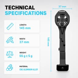 ULLICYC For Y1RS CCY1 Integrated Handlebar Computer Mount Compatible With Gopro/GPS/Garmin/Bryton/Wahoo Aluminum Alloy