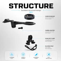 ULLICYC For Y1RS CCY1 Integrated Handlebar Computer Mount Compatible With Gopro/GPS/Garmin/Bryton/Wahoo Aluminum Alloy