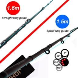 Super Light Tianium Tip Cuttlefish octopus Fishing 160cm Casting 9:1 Action PE 0.6-1.2 Fishing Rod Squid Boat Fishing webfooted