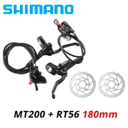 Shimano MT200 MTB Mountain Bike Hydraulic Disc Brake Set Contains Brakes Lever Rotor RT56 RT26 RT30 180MM Original Bike Parts