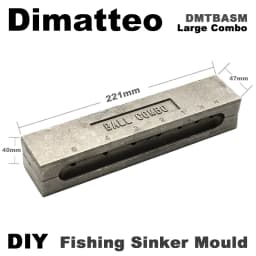 Dimatteo DIY Fishing Ball Sinker Mould DMTBASM/Large Combo Ball Sinker 7g 14g 28g 56g 84g 112g 168g 7 Cavities