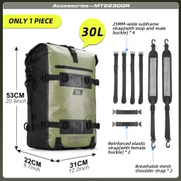 Rhinowalk Motorcycle Travel Bag Waterproof Motorbike Side Bag 30L Motor Saddle Pannier Bag Traveling Bags For Motor Bike