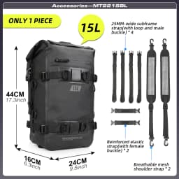 Rhinowalk Motorcycle Travel Bag Waterproof Motorbike Side Bag 30L Motor Saddle Pannier Bag Traveling Bags For Motor Bike