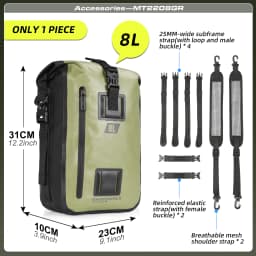 Rhinowalk Motorcycle Travel Bag Waterproof Motorbike Side Bag 30L Motor Saddle Pannier Bag Traveling Bags For Motor Bike