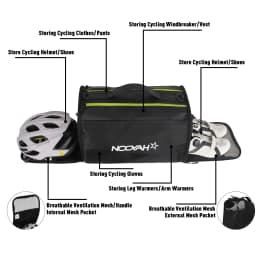 NOOYAH Gym Bag Multifunction Race Equipment Kit Bag Bike Helmet Bag Shoes Storage Bag Fitness Bicycle Accessories Shoulder Pack