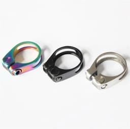 Bicycle seat clamp titanium 31.8/34.9mm ultra-light lock on seatpost clip