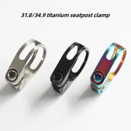 Bicycle seat clamp titanium 31.8/34.9mm ultra-light lock on seatpost clip
