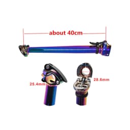 Litepro Bicycle Head Tube Aluminum Alloy 40CM Folding Bike Stem Fixed Handle Post Stand Pipe Quick Release 25.4MM