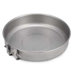 750ml/1000ml Ultralight Titanium Frypan Outdoor Camping Hiking Tableware Cookware Picnic Cooking Frying Pan 2023