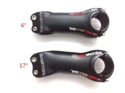 Full Carbon Fiber Stem, EC90 Bike Parts, 6 Degrees or 17 Degrees