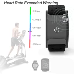 FITCENT ANT + Bluetooth 5.0 Heart Rate Monitor Armband, Rechargeable Optical HR Sensor for Polar Wahoo Garmin Bike Computer