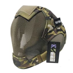 TAK YIYING Airsoft Mask Full Face Mask War Game Steel Mesh Paintball Head Protective Mask Hunting Full Cover V6 Mask