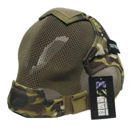 TAK YIYING Airsoft Mask Full Face Mask War Game Steel Mesh Paintball Head Protective Mask Hunting Full Cover V6 Mask