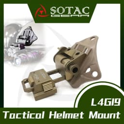 SOTAC Tactical L4G19 Helmet Mount NVG Hunting Wea-pon Aluminum CNC Night Vision L4 G19 Helmet Accessories