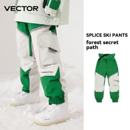 Winter Ski Pants Man Women Outdoor High Quality Windproof Waterproof Warm Snow Trousers Winter Ski Snowboarding Pants Splicing