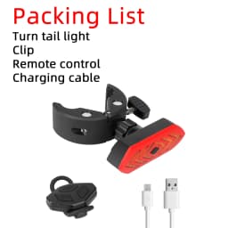 Ulip Turn Tail Light Parts For Electric Scooter/Bicycles/E-bikes Adjustable Rear Fender USB Rechargeable Turn Signal Accessories