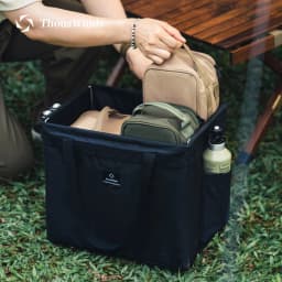 Thous Winds Portable Camping Bag, Outdoor Large Capacity Storage Bag, 1000D Polyester Picnic Travel Bag, Camping Supplies