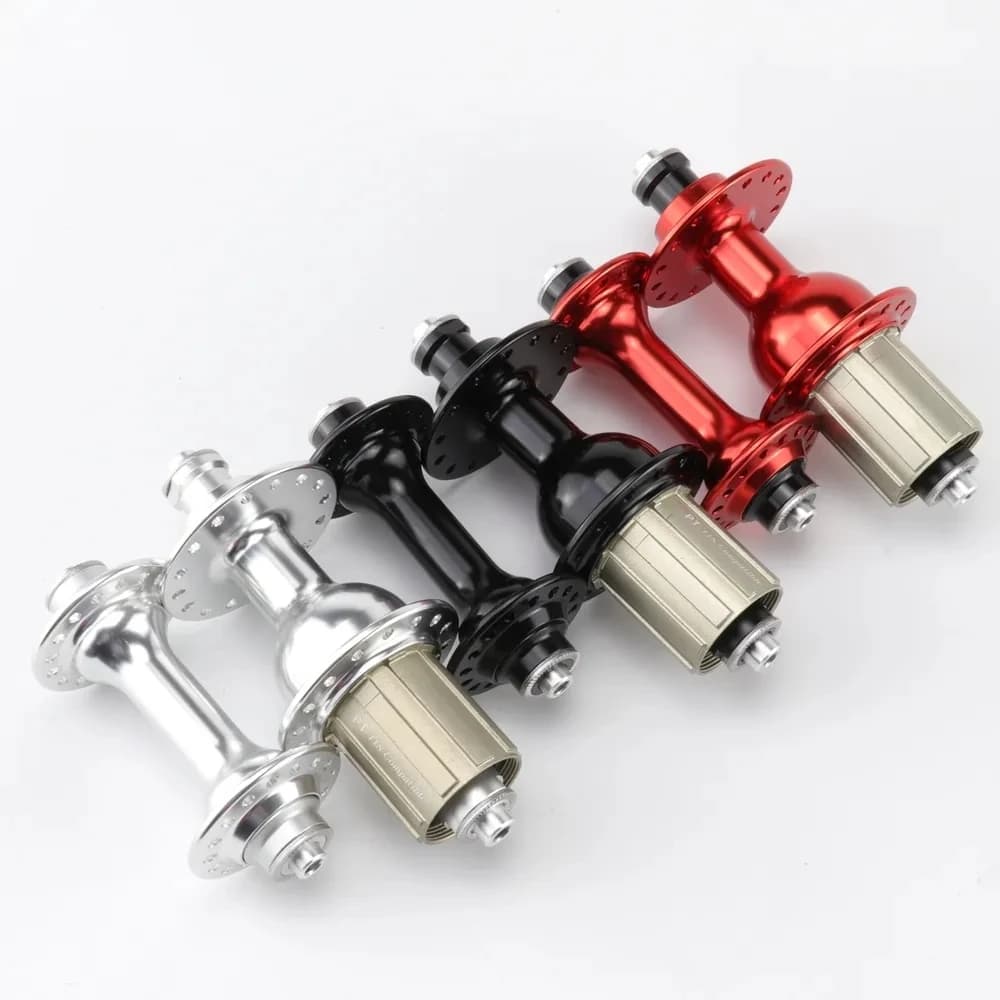 No Logo Road Bike QR Hub 28H 32H 36H Rim Brake Hubs 8/9/10/11S Front 9x100mm Rear 10x130mm Bicycle Quick Release Hub