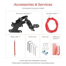 For Xiaomi M365 Pro Pro2 1S Electric Scooter Upgraded Rear Suspension Kit Rear Shock Absorber Shock Absorption Accessories Parts