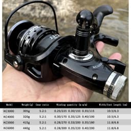 No Gapless Metal Body Freshwater and Seawater Dual Use Fishing Reel Big Pulling Drag 8KG Spinning Spool Left and Right Hand Swap