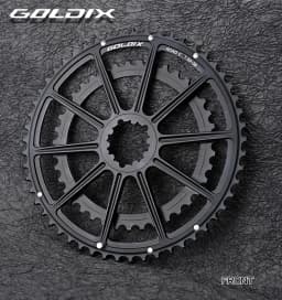 GOLDIX Road Bike Chainring 50-34T 52-36T 53-39T 10 11 12 Speed Double Chainwheel for SR Direct Mount 3-Bolt Crankset