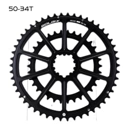 GOLDIX Road Bike Chainring 50-34T 52-36T 53-39T 10 11 12 Speed Double Chainwheel for SR Direct Mount 3-Bolt Crankset