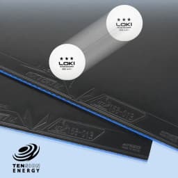 LOKI-RXTON 9 Table Tennis Rubber, Pips-in Super Sticky Ping Pong Rubber, Internal Energy, Blue Cake Sponge, Fast Attack and Arc