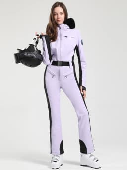GSOU SNOW One-piece Ski Suit Women Thickening Snowboard Female Overalls Winter Windproof Waterproof Breathable Clothing Skiing