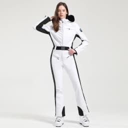 GSOU SNOW One-piece Ski Suit Women Thickening Snowboard Female Overalls Winter Windproof Waterproof Breathable Clothing Skiing
