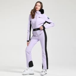 GSOU SNOW One-piece Ski Suit Women Thickening Snowboard Female Overalls Winter Windproof Waterproof Breathable Clothing Skiing