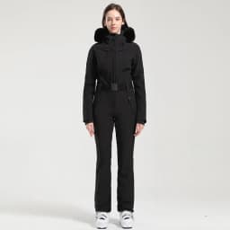 GSOU SNOW One-piece Ski Suit Women Thickening Snowboard Female Overalls Winter Windproof Waterproof Breathable Clothing Skiing