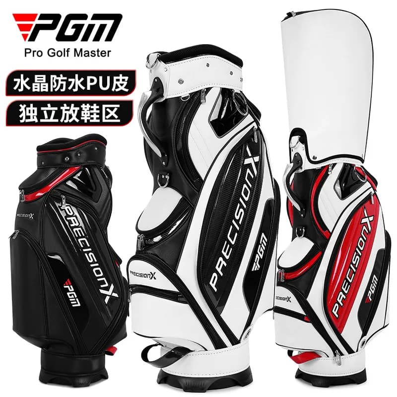 PGM Men Profession Golf Standard Ball Package Multifunctional Golf Clubs Bag PU Leather Waterproof QB034 Wholesale