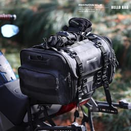 Rhinowalk Motorcycle Travel Luggage Bag Waterproof 19L-80L Expandable Big Capacity Motor Tail Bag Saddle Bag Pannier Rack