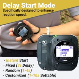 IPSC Official Certified Shot Timer-Rechargeable ,Multilingual for IPSC,USPSA,IDPA Competitions Special Pie M1A2+