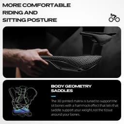RYET Carbon 3D-printed Bike Saddle Ultralight Bicycle Saddle  For Men Women Triathlon Road MTB Mountain Gravel Cycling Saddle