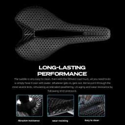 RYET Carbon 3D-printed Bike Saddle Ultralight Bicycle Saddle  For Men Women Triathlon Road MTB Mountain Gravel Cycling Saddle