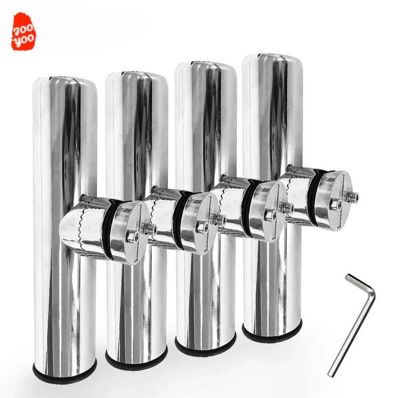 1PC Fishing Rod Holder Stainless Steel Fishing Rod Racks Bracket Hardware Stainless Steel Fishing Accessories Fishing Supplies
