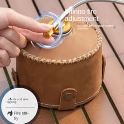 20000W 7-Core Camping Stove Strong Fire Power Portable Tourist Camping Burners Folding Hiking Picnic BBQ Cooking Equipment