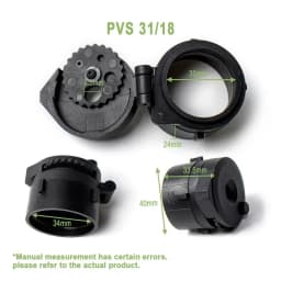 Adjustable Scope Cap For PVS14/31/18 Night Vision NVG Protection Focusing Cover