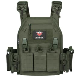 Artex New Combat Vest 6094 Quick Detachable Light Laser Cut Tactical Vest Black Gear to Carry Airsoft Carrier Combat equipment