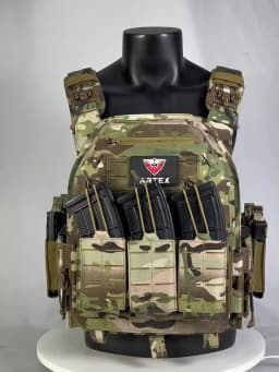 Artex New Combat Vest 6094 Quick Detachable Light Laser Cut Tactical Vest Black Gear to Carry Airsoft Carrier Combat equipment